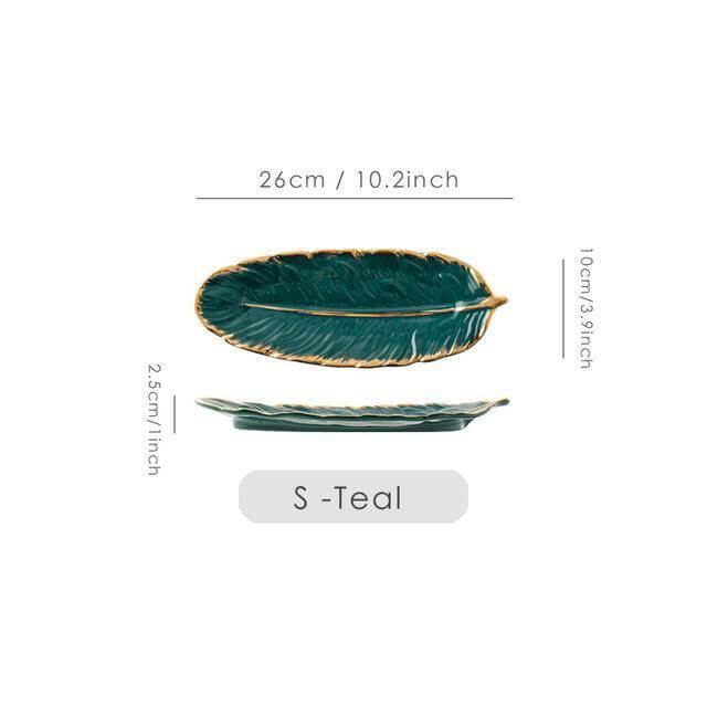 BowLift | Creative Gold Color Ceramic Plate Set