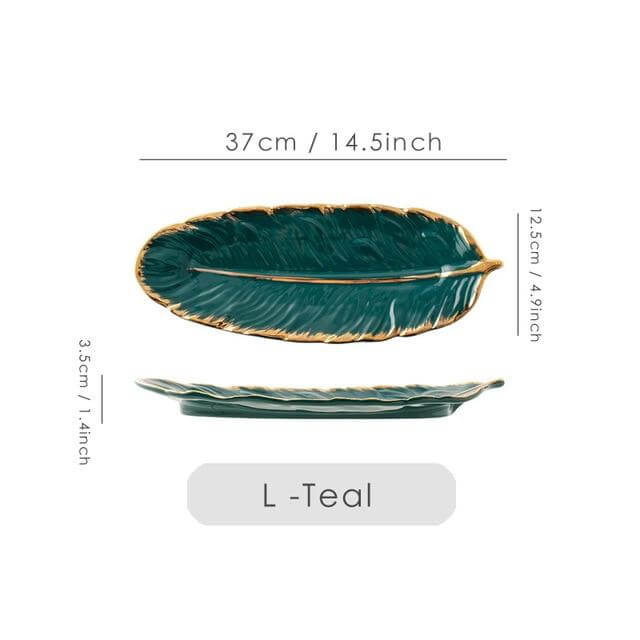 BowLift | Creative Gold Color Ceramic Plate Set