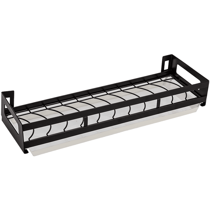 BowLift | Mat Black No Drill Metal Kitchen Storage