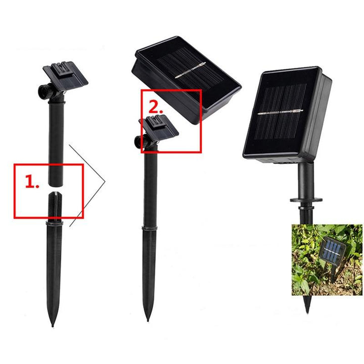 BowLift | LumiDew Solar Drops String Lights | Solar-Powered LED String Lights for Garden & Terrace | Warm White, White & Multicolor