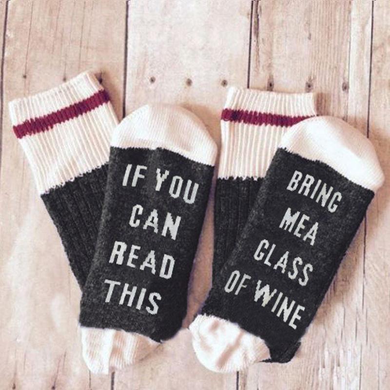 If You Can Read This, Bring Me a Glass of Wine Socks | Bowlift