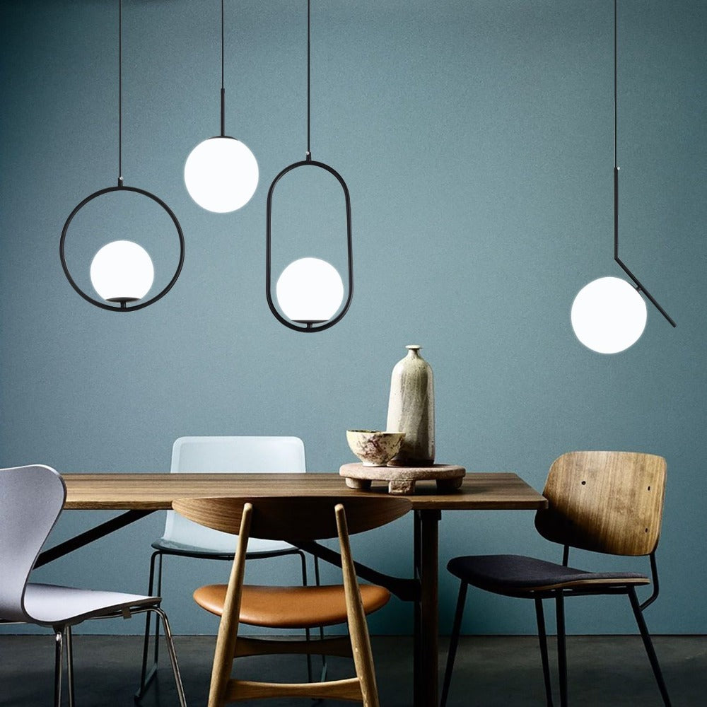 Nordic Glass Pendant Lamps | Bowlift
