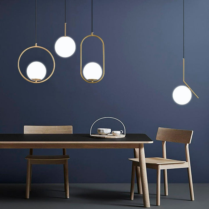 Nordic Glass Pendant Lamps | Bowlift