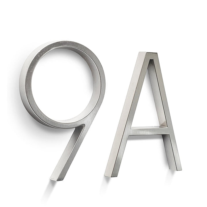 BowLift | Silver modern house numbers