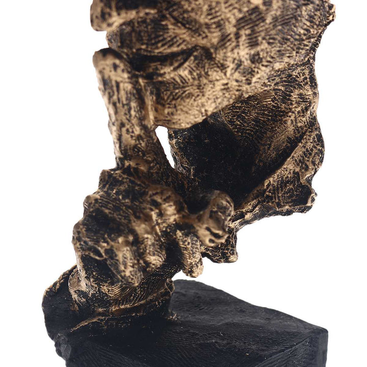 BowLift | Abstract Gold Sculpture "NordicLine" – Modern Scandinavian Decoration