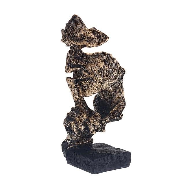 BowLift | Abstract Gold Sculpture "NordicLine" – Modern Scandinavian Decoration