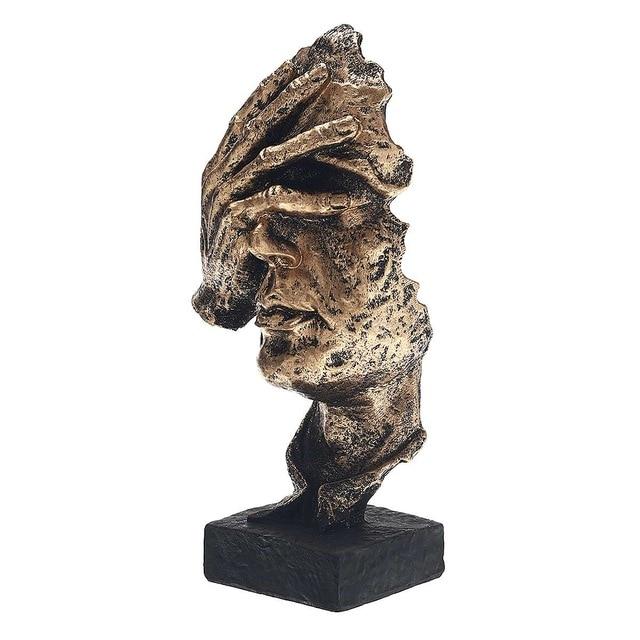 Abstract Gold Sculpture "NordicLine" – Modern Scandinavian Decoration | Bowlift