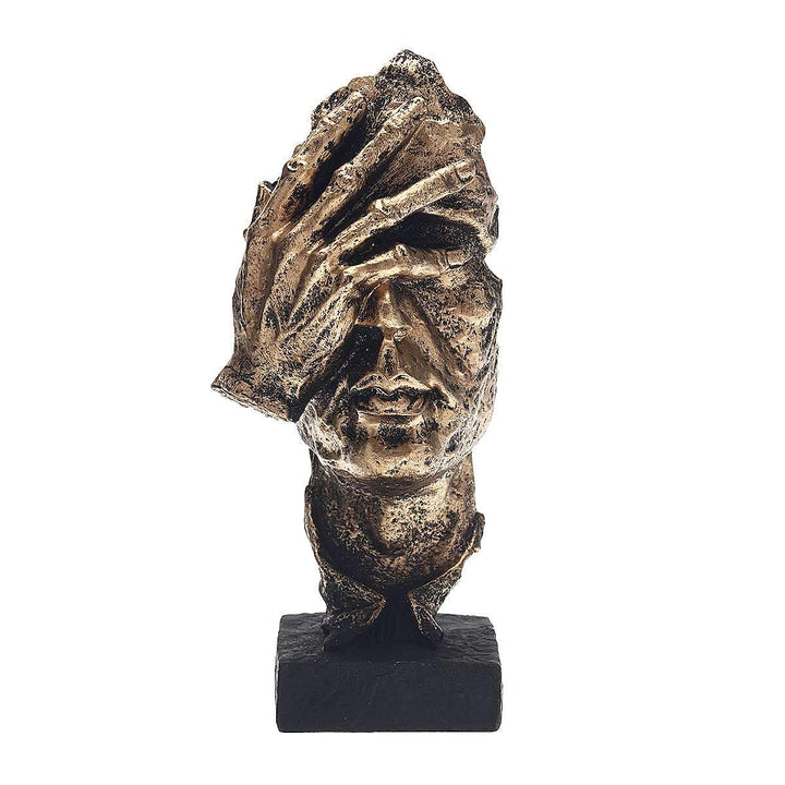 Abstract Gold Sculpture "NordicLine" – Modern Scandinavian Decoration | Bowlift