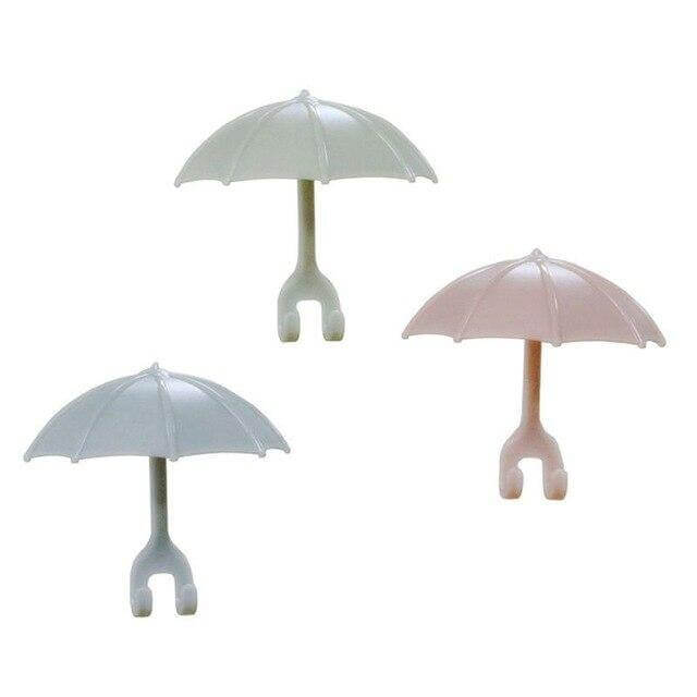 BowLift | 3pcs Set Cute Umbrella Toothbrush Hook
