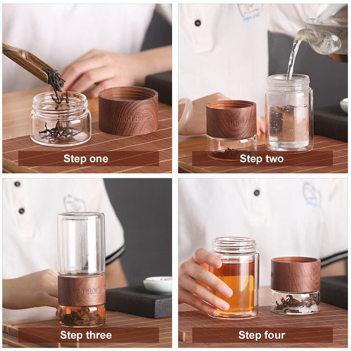 BowLift | Simple Portable Glass Tea Infuser