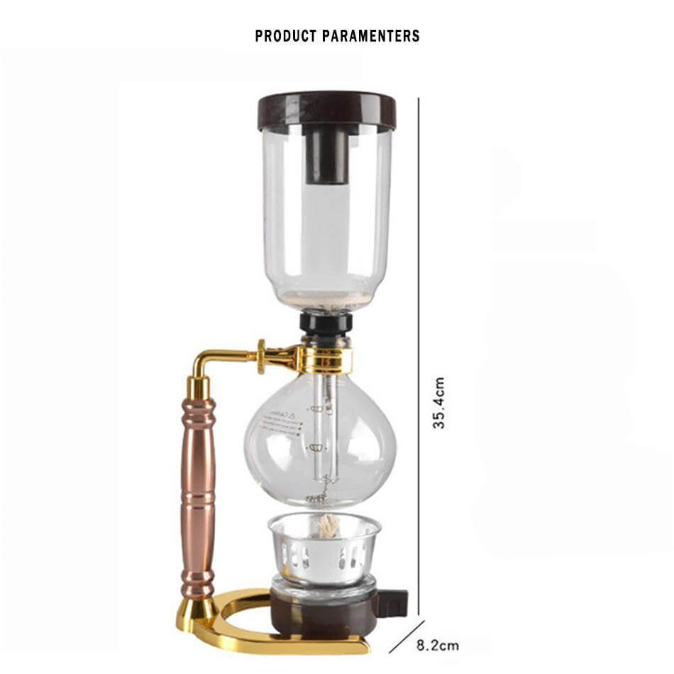 Elegant Glass Siphon Coffee Maker | Bowlift