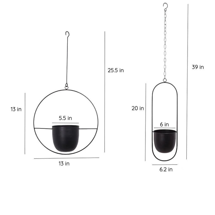 BowLift | FloraFrame – Elegant Metal Plant Holder for Wall or Ceiling
