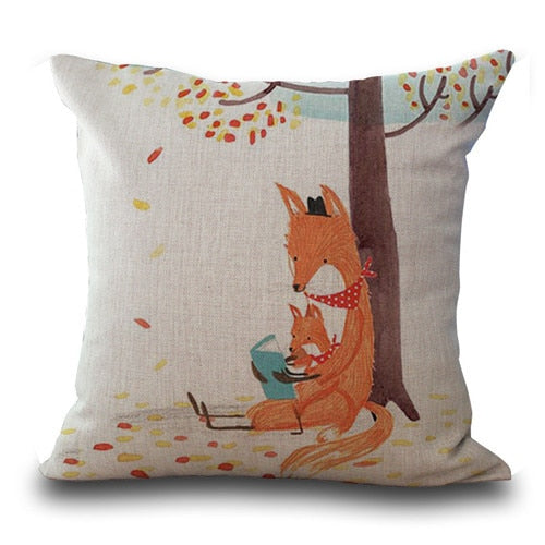 BowLift | Fox Pattern Cushion Pillow Cases