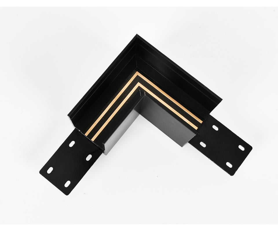 BowLift | Wall-Mounted Black Continuous Magnetic Track System Light
