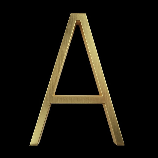 BowLift | Gold Modern House Numbers