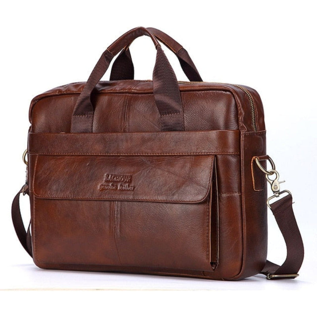 Karsten Bag - Genuine Leather Laptop Business Travel Bag | Bowlift