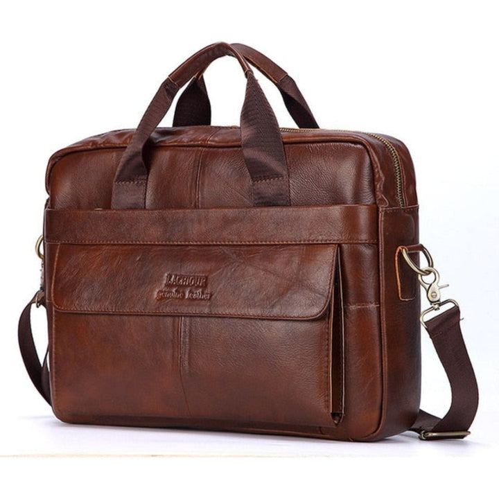 Karsten Bag - Genuine Leather Laptop Business Travel Bag | Bowlift