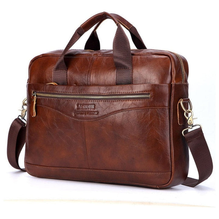 Karsten Bag - Genuine Leather Laptop Business Travel Bag | Bowlift