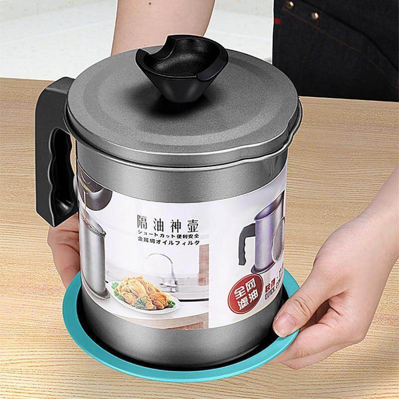 BowLift | Stainless Steel Large Capacity Oil Filter Pot