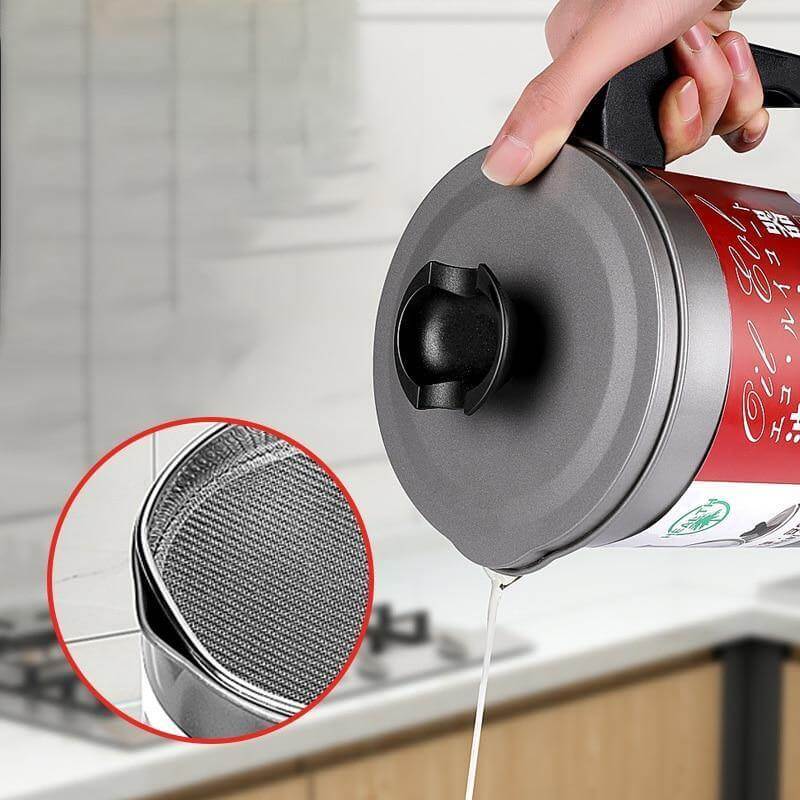 BowLift | Stainless Steel Large Capacity Oil Filter Pot