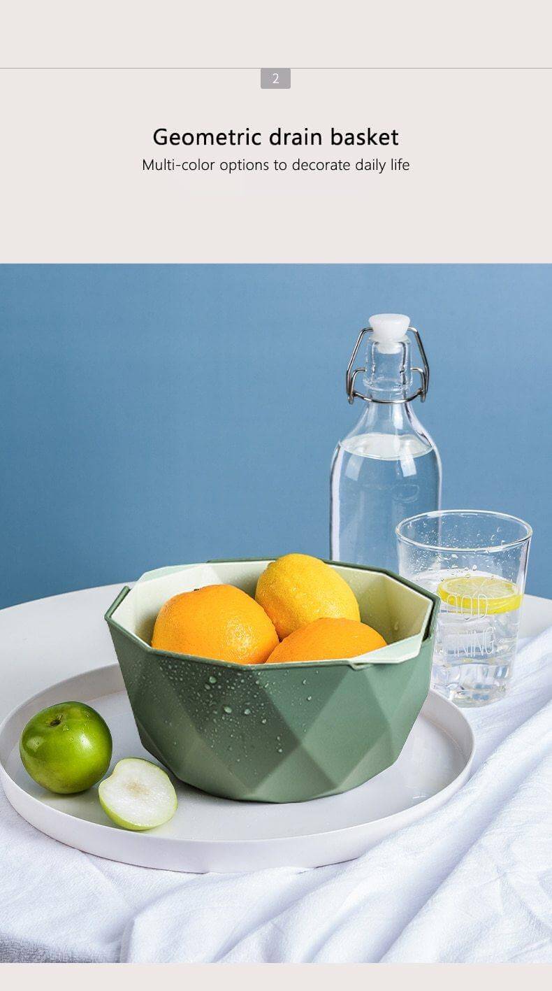 BowLift | Elegant Double Layer Drain Basket With Strainer Bowl