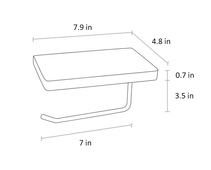 WoodNest - Stylish Wooden Toilet Roll Holder with Storage Bowlift