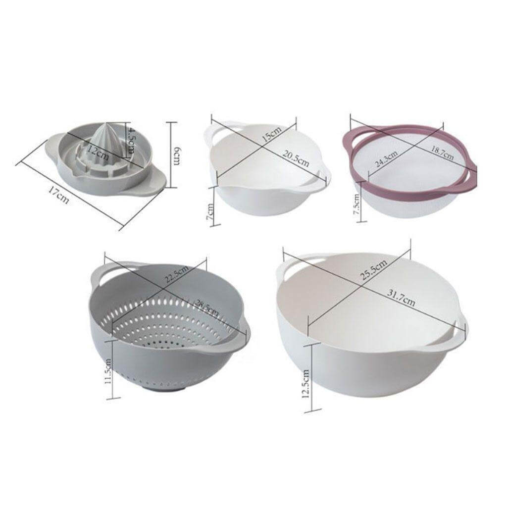 BowLift | Multifunctional Five-Piece Drainer Kitchen Tool