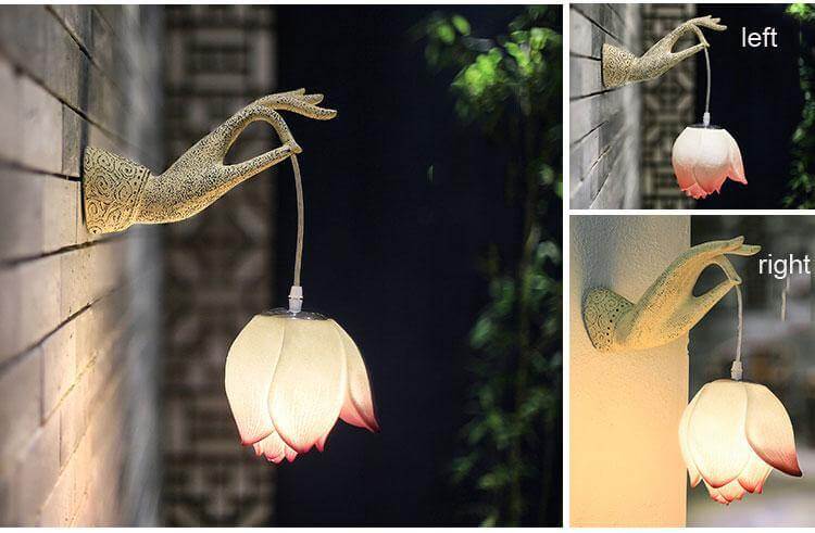 Modern Creative Chinese Lotus Wall Lamp | Bowlift