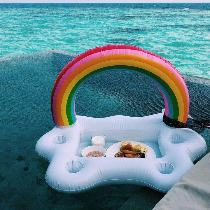Rainbow Cloud Inflatable Cup Holder Party Bucket | Bowlift