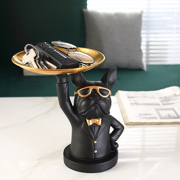 BowLift | Nordic Fancy Bulldog Storage Tray Home Decor