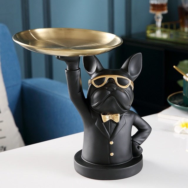 BowLift | Nordic Fancy Bulldog Storage Tray Home Decor