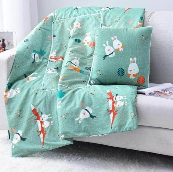 BowLift | 2In1 Colorful Cartoon Pillow Blanket