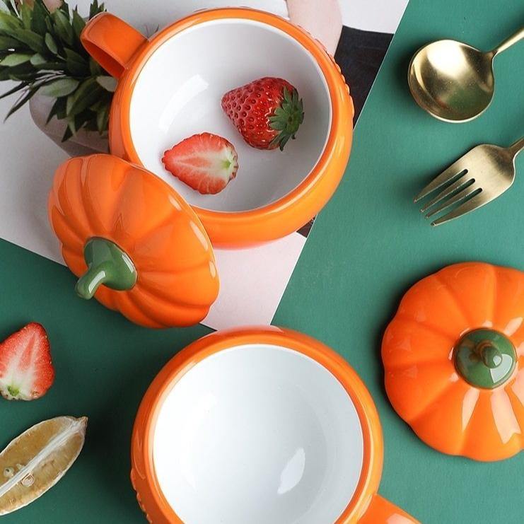 Creative Ceramic Pumpkin Mug Cup | Bowlift