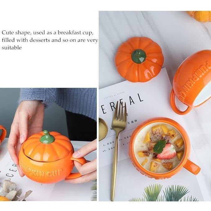 Creative Ceramic Pumpkin Mug Cup | Bowlift