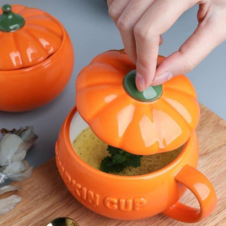 Creative Ceramic Pumpkin Mug Cup | Bowlift