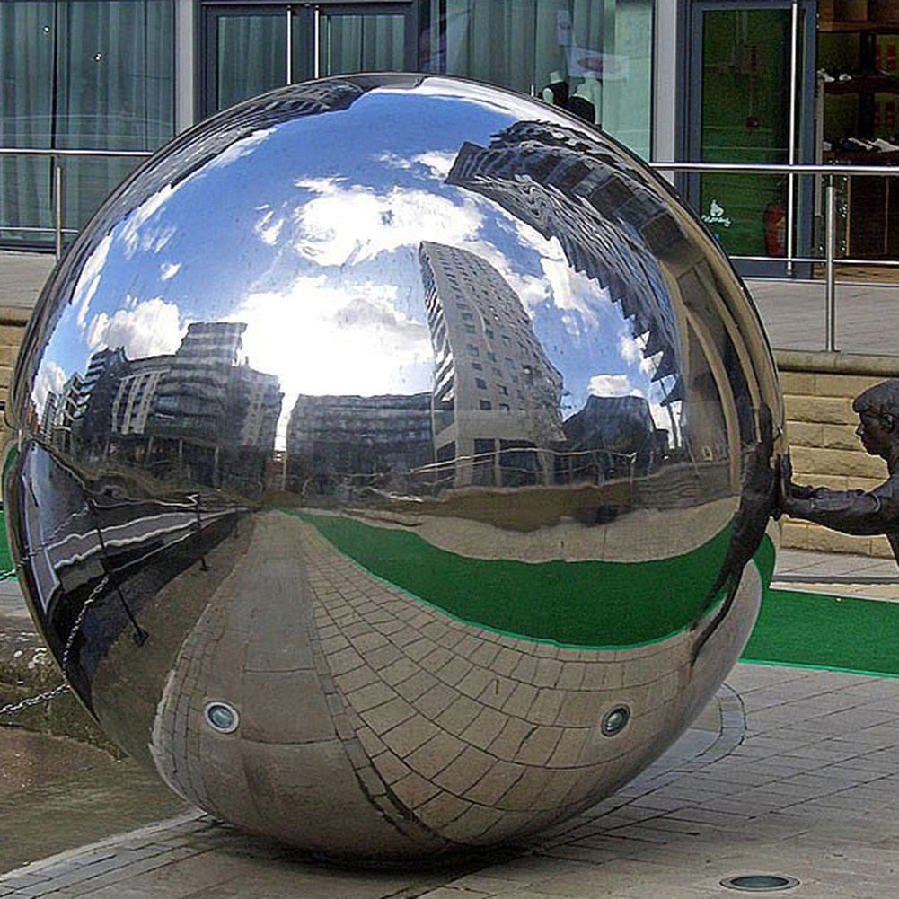 Stainless Steel Mirror Ball Garden Decor | Bowlift