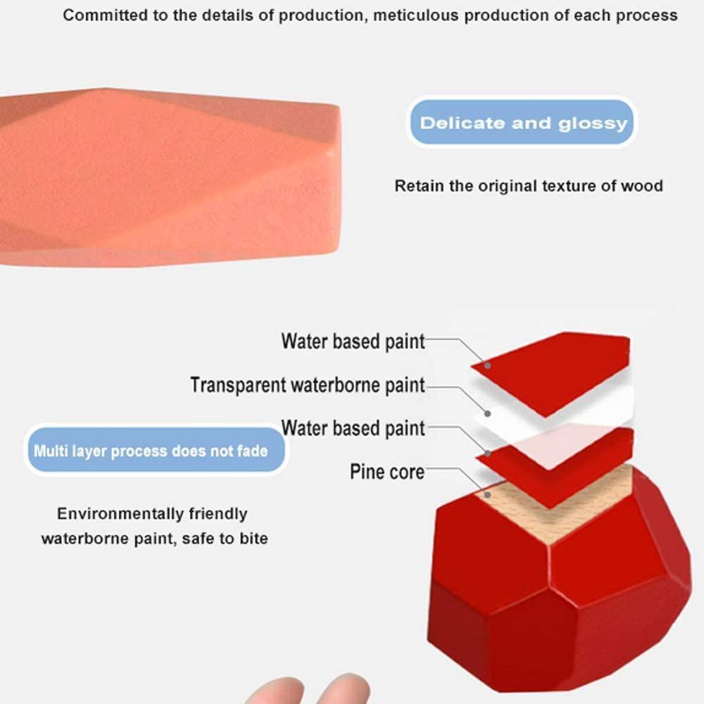 BowLift | Colorful Wooden Stone Kids Intelligent Stacking Game