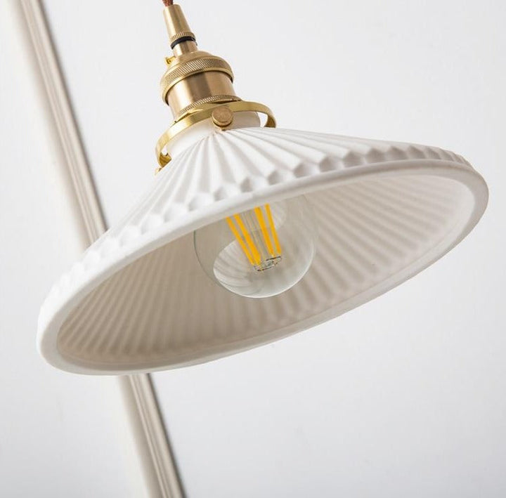 White Ceramic Pendant Lamp | Bowlift