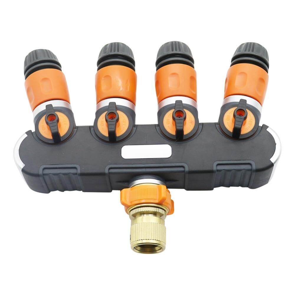 BowLift | 4-way Garden Hose Faucet Splitter Connector