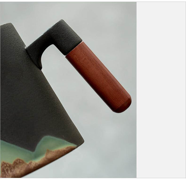 Mountain Art Ceramic Tea Mugs With Filter | Bowlift