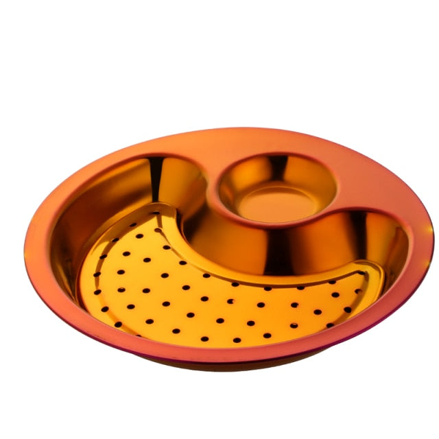 BowLift | Creative Stainless Steel Double Breakfast Tray