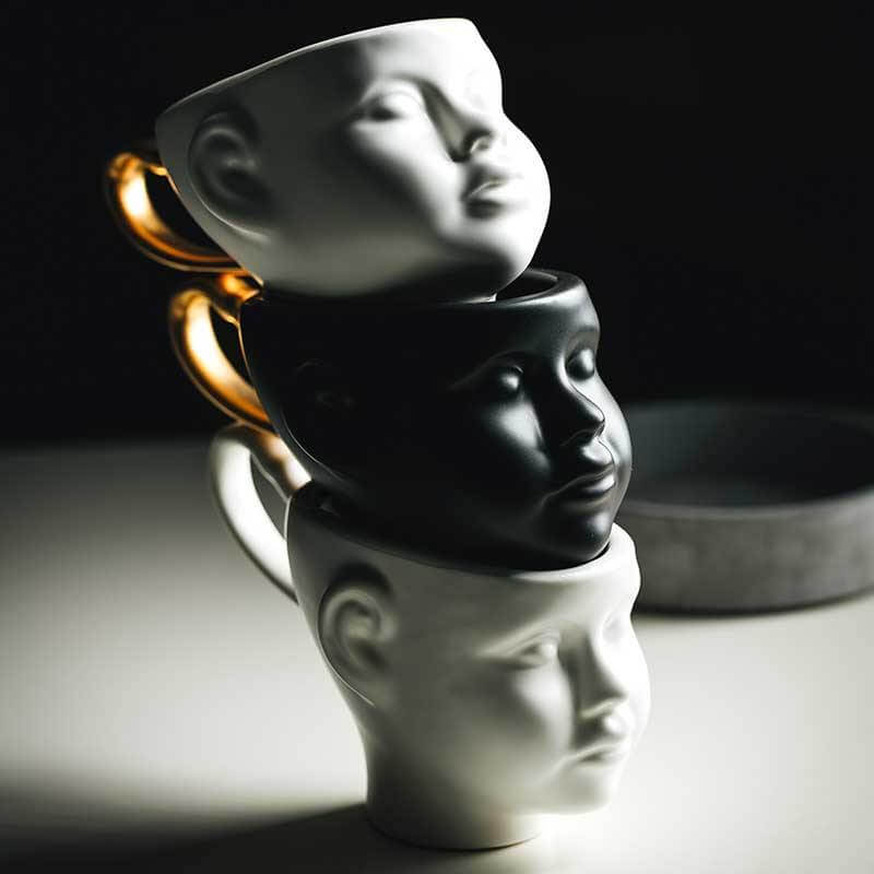 BowLift | Elegant Ceramic Realistic Face Mugs