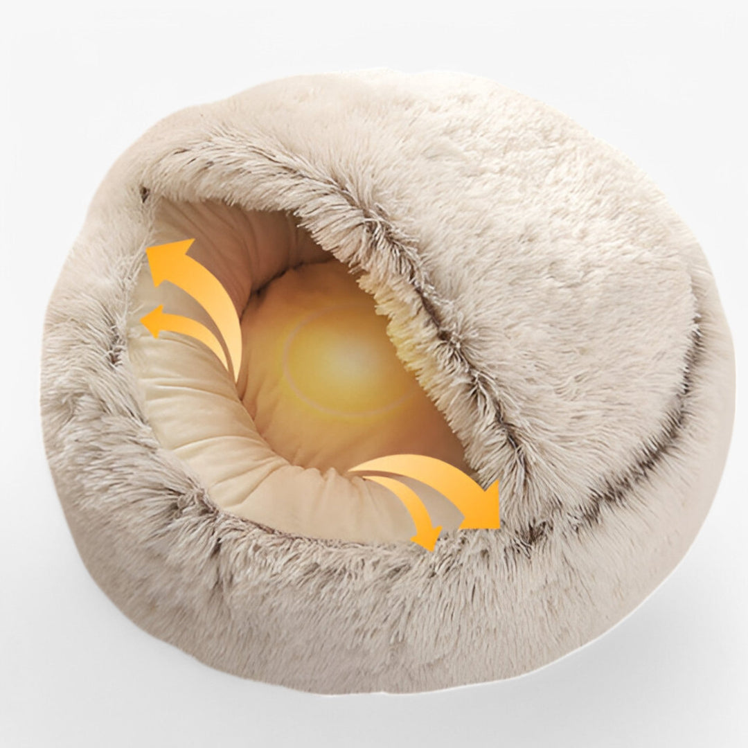 BowLift | Soft Winter Pet Bed with Washable Cover and Non-Slip Base