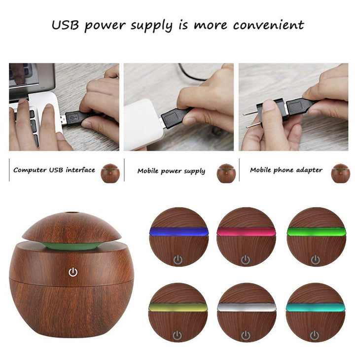 Creative Colorful LED Ultrasonic Aroma Diffuser | Bowlift