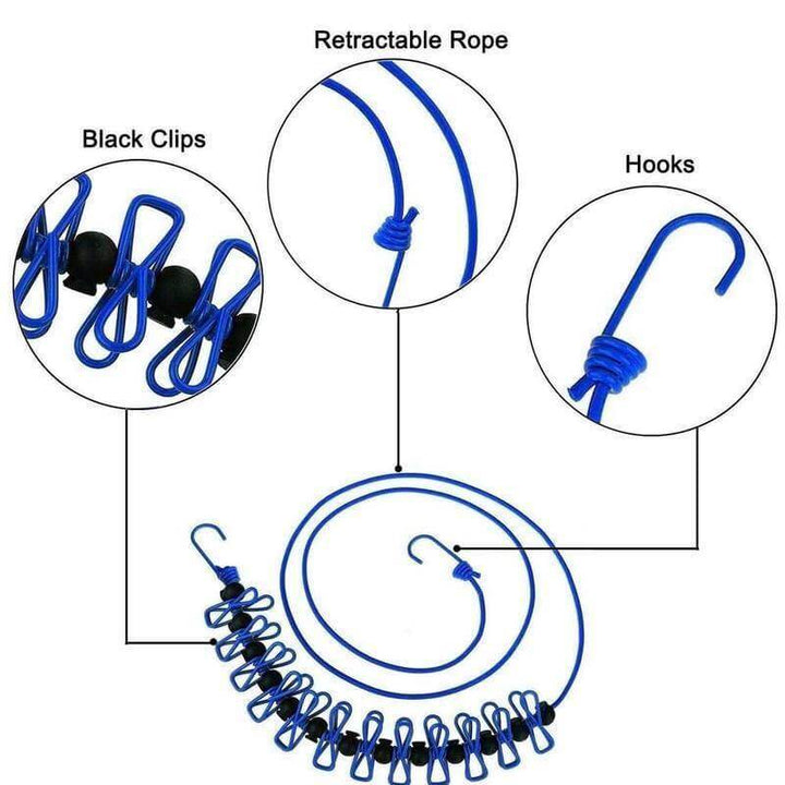 Portable Travel Clothesline | Bowlift