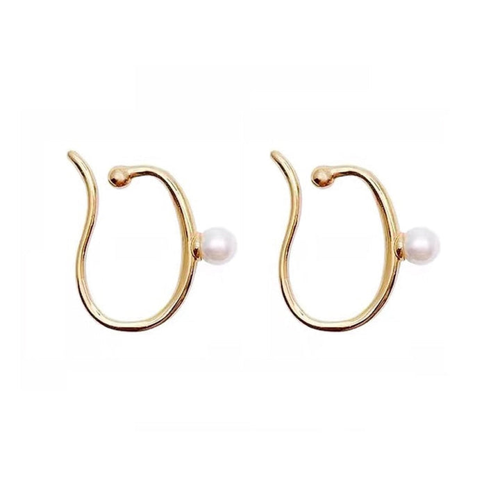 BowLift | Minimalist Simulated Round Small Pearl Ear Cuff Earrings For Women