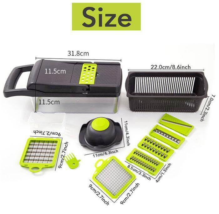 BowLift | 6 Blades Veggie Fruit Slicer with Box