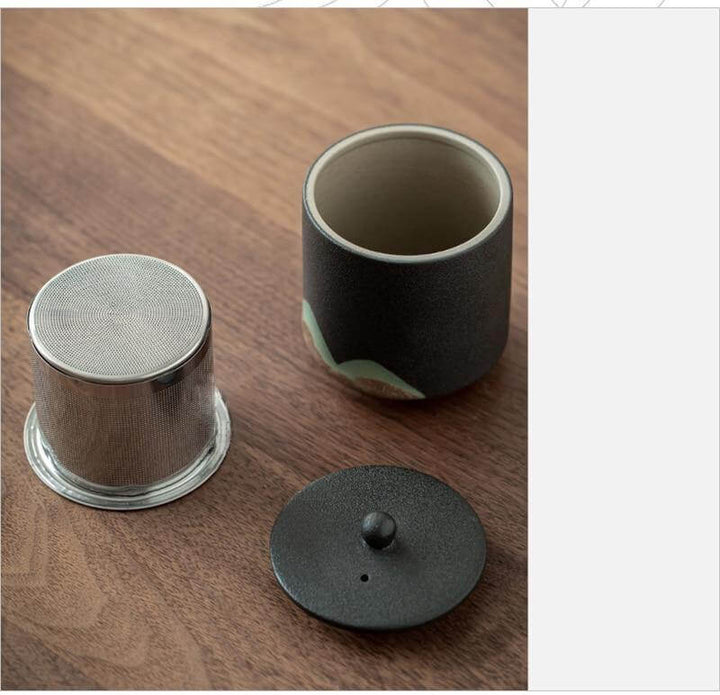BowLift | Portable Travel Ceramic Mountain Teapot With 3 Cups
