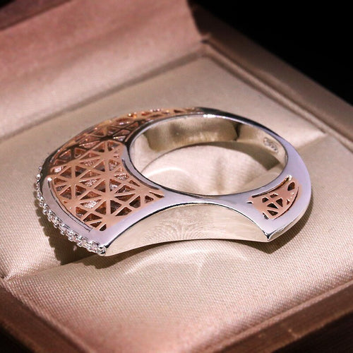 BowLift | Zirconium Moon Shape Personality Ring