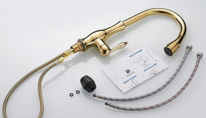 Teile und Handbuch für ausziehbare Küchenarmaturen